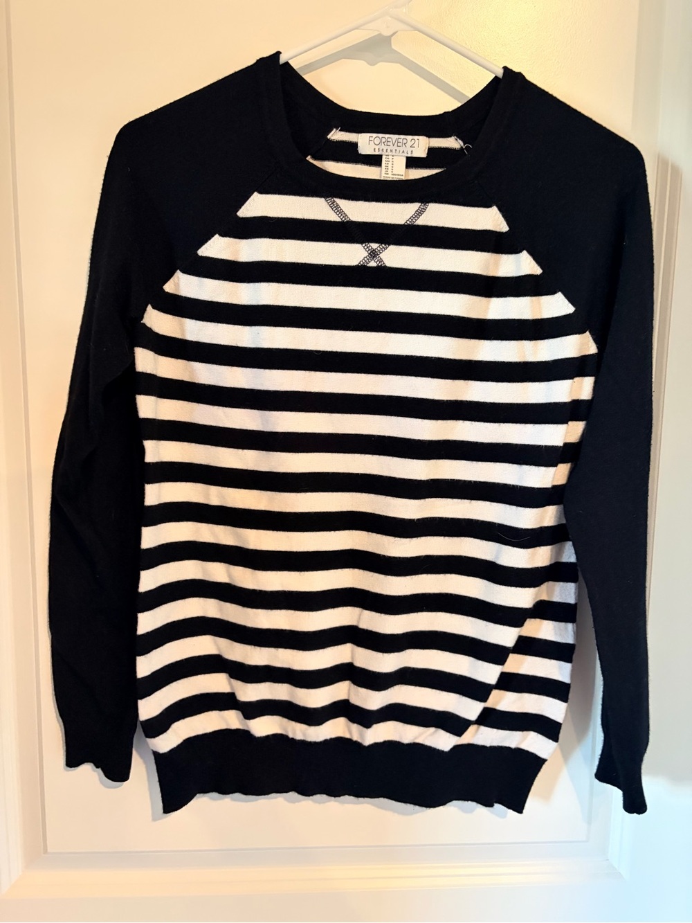 Forever 21 Black and White Striped Sweater